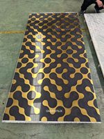 Nouvelle Conception 2025 Plaque de Marbre UV Haute Brillance 1220x2440mm, Feuille Décorative en PVC Type Marbre UV à Texture Marbre