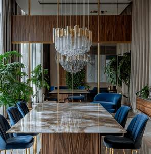 <span class=keywords><strong>Table</strong></span> en marbre de luxe léger, style minimaliste italien, pierre de luxe brésilienne, <span class=keywords><strong>table</strong></span> de designer haut de gamme, <span class=keywords><strong>table</strong></span> <span class=keywords><strong>rectangulaire</strong></span> pour 8 <span class=keywords><strong>personnes</strong></span> - Product Image 2