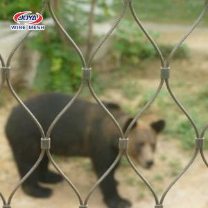 メッシュフェンス動物園の安全のためのカスタマイズされた色織りステンレス鋼ワイヤーロープフェンス - Product Image 4