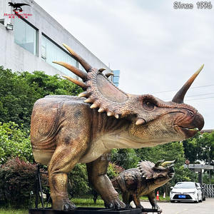 Dinosaure animé grandeur nature Styracosaurus <span class=keywords><strong>Dinoco</strong></span> modèle parc d'attractions intérieur/extérieur centre commercial modèle animatronique à vendre - Product Image 3