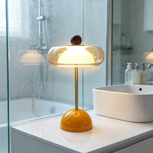 高級デスクバーランプ 防水 2A急速充電 バッテリー駆動 リビングルーム用 取り外し可能なアンビエントライト LEDテーブルランプ - Product Image 3