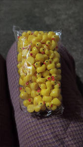 Accessoires de bijouterie en résine de canard de couleur unie, matériaux faits à la main, mini décorations de bureau mignonnes en forme de canard - Product Image 6