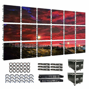 Système de mur vidéo LED portable clé en main EG P2.6 P3.91, écran flexible incurvé pour location intérieure, panneau d'affichage de scène - Product Image 1