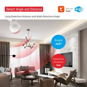 Tuya akıllı ev güvenlik pil güçlü geniş açılı <span class=keywords><strong>Zigbee</strong></span> WiFi PIR hareket sensörü USB şarj - Product Image 3