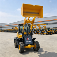 Chargeur frontal sur roues à moteur diesel robuste, machine de chargement polyvalente pour la construction, certifiée CE ISO