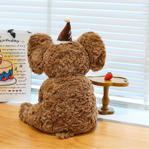 <b>Elephant</b> Shape Plush Toy Pillow & Small Bear Stuffed Animal, Home <b>Decor</b> & Festival Gift for Boys Girls - Product Image 5