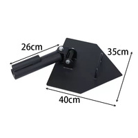 Plateforme de musculation T-Bar Row avec base Landmine pivotante à 360 degrés en acier robuste, compatible avec les barres de 2 et 1 pouce pour l'entraînement en salle de sport
