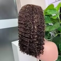Pelucas de Cabello Humano con Doble Trama y Rizo Birmano, Cierre 5x5, Peluca Bob de Encaje