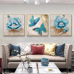Abstract Butterfly Oil <b>Painting</b> Metal <b>Frame</b> 3D Effect Living Room Decor Modern Minimalist Entryway Wall Art - Product Image 2
