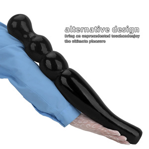 Tapón <span class=keywords><strong>Anal</strong></span> Negro de <span class=keywords><strong>Doble</strong></span> Cabeza, Extra Largo, Extra Grande y Extra Grueso, para Uso en Exteriores, Entrenamiento y Expansión <span class=keywords><strong>Anal</strong></span> - Product Image 2