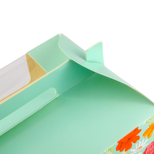 Vente directe d'usine Boîtes d'emballage alimentaire transparentes Boîtes d'emballage alimentaire en papier kraft Boîte à gâteau avec poignée - Product Image 4
