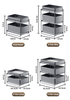 Étagère coulissante sous évier pour cuisine, organisateur de placard, support à épices et vaisselle 40x28cm 44x35cm Échantillon MOQ 1 pièce Vente en gros