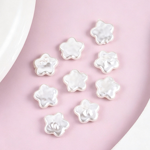 Cuentas Sueltas de Imitación de Perla con Forma de Pétalo de Flor y Estrella, Cuentas Espaciadoras para Hacer Joyería, Accesorios para Pulseras, Collares y Pendientes Hechos a Mano - Product Image 2