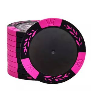 Fichas de póquer real de muestra <span class=keywords><strong>gratis</strong></span> con logotipo personalizado 14g 40mm fichas de arcilla en blanco fichas numeradas - Product Image 2