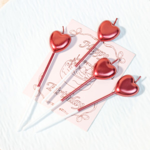 <span class=keywords><strong>Bougie</strong></span> d'anniversaire en forme <span class=keywords><strong>de</strong></span> cœur rose scintillante, artisanale, écologique, non toxique, style Instagram, fée déesse - Product Image 5