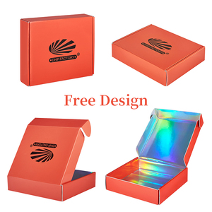 Boîte d'expédition écologique pour coffret cadeau du fabricant, impression CMYK, boîtes d'emballage pour colis de vêtements, boîte de livraison de colis - Product Image 6