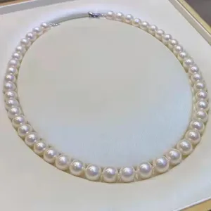 SGARIT Fashion Kalung Perhiasan 9-10Mm Mutiara Air Tawar Perhiasan Hot Sale