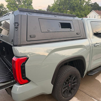 Capot de benne en alliage d'aluminium robuste avec fenêtres latérales coulissantes en verre pour camionnettes pleine grandeur et de taille moyenne tout-terrain 4x4