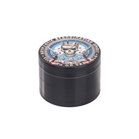 Broyeur à herbes imprimé en couleur 3D de 52 mm, broyeur en métal à 4 couches, accessoire de fumage manuel