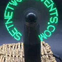 Nuovo Ventilatore Portatile Programmabile con Messaggio LED Personalizzato per Pubblicità e Promozioni
