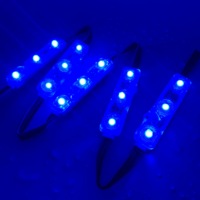 Alimentation dc 12v 5 ans de garantie 170 lentille d'injection ultrasonique 2835 SMD 3 led numérique RGB couleur IP68 étanche led module lumière