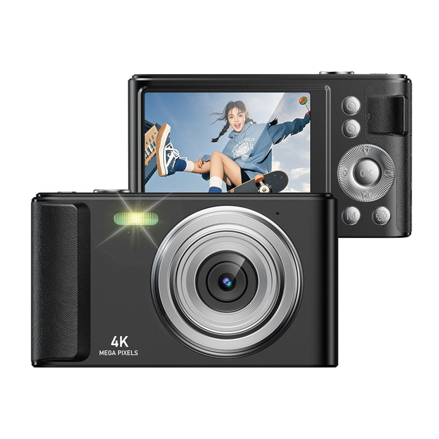 High Quality Retro Video and Photo Selfie Vlog Camera 2.4inch IPS Screen 4K 48MP Video Recording 16X CCD Digital Camera Toy