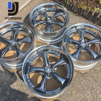 Jantes en alliage forgées DJJ 2 pièces personnalisées Deep Dish JDM 5x114.3 pour Toyota GR Supra BRZ Nissan Silvia Skyline Fairlady Mazda Honda