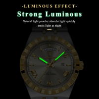 Reloj de Pulsera de Cuarzo de Lujo para Hombre Poedagar 675, Resistente al Agua, Luminoso, Montre Homme, Reloj de Acero Inoxidable para Hombre