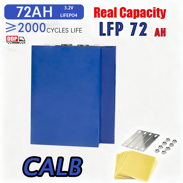 72Ah LFP Cell for Solar 3.2V 72Ah 75Ah 100Ah 180Ah CALB Lithium Iron Phosphate Battery for 12V 24V 48V Energy Storage Battery