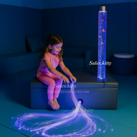 Autismus-Ausrüstung Komplettset Sensorikraum-Therapie Sofa Bubble-Licht-Röhre Eck-Softplattform Glasfaser Sensorikraum-Kit