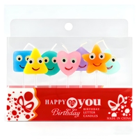 Nouvelles bougies d'anniversaire en cire de paraffine, faites à la main, non parfumées, de formes variées, pour les fêtes d'enfants et les mariages, décoration de la maison