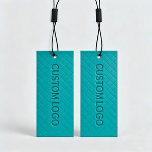 Étiquettes de vêtements en papier écologique de luxe en gros, logo personnalisé imprimé, étiquettes de vêtements pour vêtements, chaussures, sacs - Product Image 3