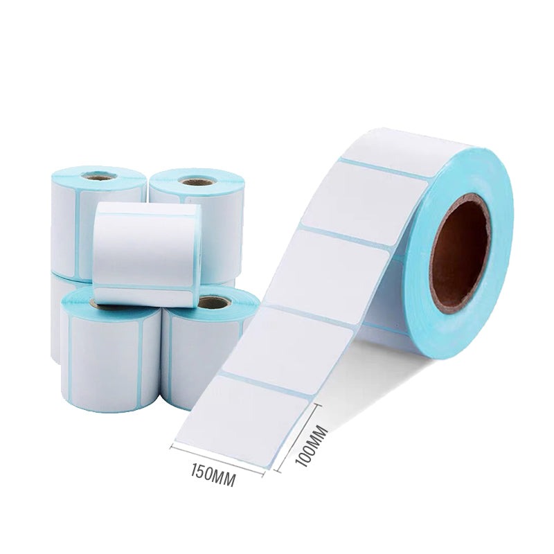 A6 100x150 4x6 Direct Fanfold Thermal Label Waybill Waterproof Thermal Shipping Label Sticker for Packaging Shipping