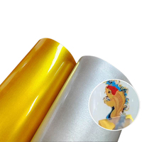 Goosam 30cm 60 cm Argent Or Transfert à froid AB Film d'impression 30 60 cm Rouleau B Or Uv DTF Film pour Imprimante Uv DTF