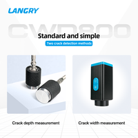 Testeur Complet de Fissures de Béton Langry CWD800 – Instrument de Mesure de Largeur et de Profondeur des Défauts de Surface – Essais Non Destructifs – Garantie 1 An