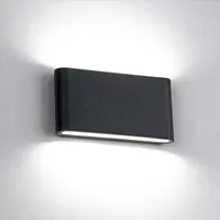 Applique murale nordique en aluminium, style moderne, lampe murale d'intérieur, IP65 étanche, éclairage haut et bas, pour couloir, maison, escaliers, chambre à coucher, chevet