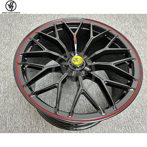 New Customized Black Red Edge Aluminum Alloy Forged Multi Spoke Wheels 19-23 Inch Accurate 1:1 Fitment for - Product Image 5
