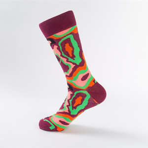 Venta caliente de moda colorido creativo dibujos animados divertido algodón divertido Nove Macaron Arte Abstracto bloques de construcción calcetines de punto Unisex - Product Image 6