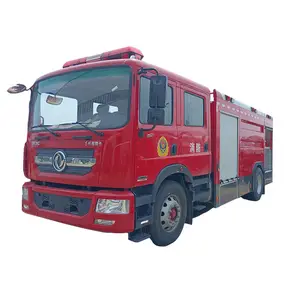 두드 조건 중국 사용 Dongfeng 빨간색 4x2 6 바퀴 소방 트럭 판매