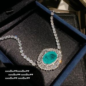 Ensemble de <span class=keywords><strong>bijoux</strong></span> en laiton de style vintage italien, boucles <span class=keywords><strong>d</strong></span>'oreilles pendantes paon iris, bague <span class=keywords><strong>émeraude</strong></span>, bracelet en forme <span class=keywords><strong>d</strong></span>'œuf avec pendentif tendance - Product Image 4