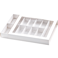 Boîte à cupcakes écologique et biodégradable, boîte à macarons en carton blanc de qualité alimentaire, boîtes à gâteaux avec fenêtre transparente pour boulangerie