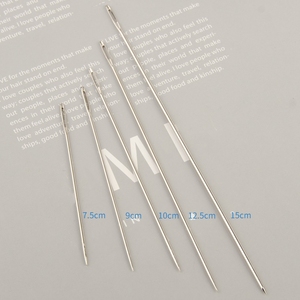 Agujas de coser de ojo grande Agujas afiladas tejidas a mano de acero inoxidable para confección Artesanía Componentes de joyería Decoración - Product Image 3