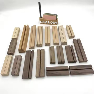 NGHỆ THUẬT bằng gỗ ảnh kinh doanh thẻ hiển thị đứng đơn giản bằng gỗ cơ sở đứng lịch phong cách trang trí - Product Image 1
