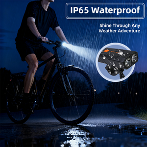 Không thấm nước siêu sáng <span class=keywords><strong>USB</strong></span> có thể sạc lại sừng đặt đêm cưỡi xe đạp ánh sáng xe đạp ánh sáng phía trước - Product Image 5
