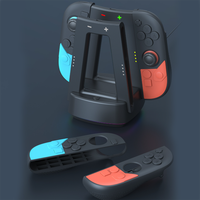 Station de charge magnétique pour Nintendo Switch 2, support de jeu et de charge avec support pour coque, concentrateur de charge 4-en-1 pour manettes