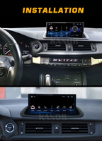 Écran de navigation Android Carplay 10,25 pouces 720p pour Lexus CT200 CT200h Radio Stéréo 2014-2016