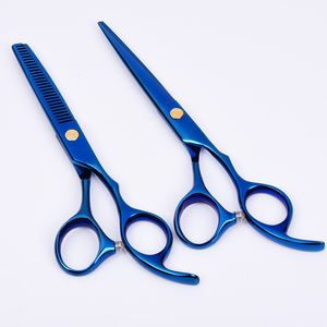 Custom <b>Left</b> <b>Handed</b> Thinning <b>Scissors</b> Stainless Steel Plastic Handle Sharp Barber Shears for Hairdressers - Product Image 5