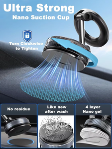 <span class=keywords><strong>Support</strong></span> de <span class=keywords><strong>Téléphone</strong></span> de <span class=keywords><strong>Voiture</strong></span> Magnétique à Rotation 360 Degrés avec Aimant Puissant, Fixation Sécurisée sous Vide, <span class=keywords><strong>Support</strong></span> de <span class=keywords><strong>Téléphone</strong></span> en Plastique à Prise Forte - Product Image 6