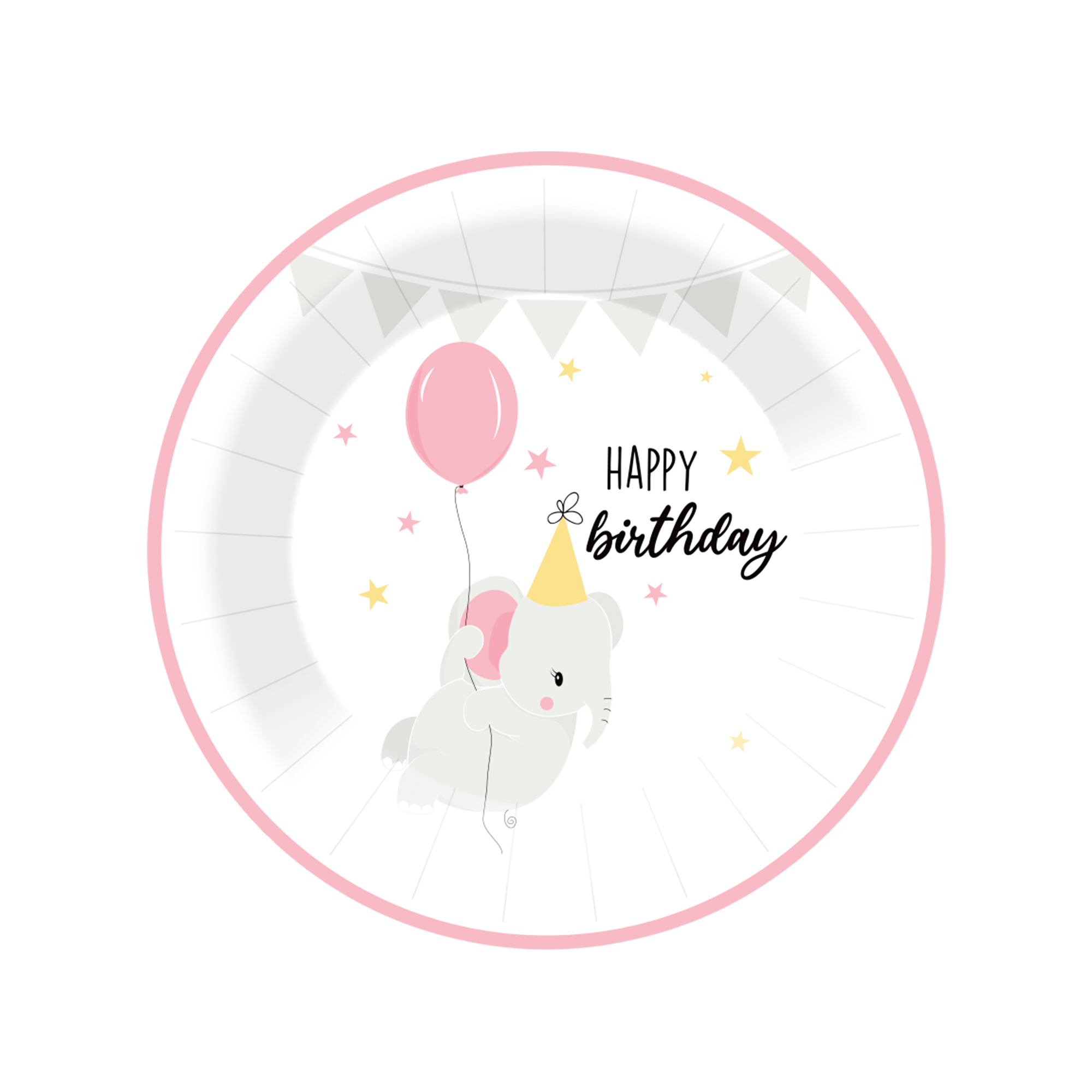 Plato de papel de 9 pulgadas * 8 piezas