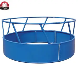 Custom Outdoor Farm Sheep Cattle Horse and Goat Portable Metal Steel Feeder Pasture Hay Rack Livestock Feeder